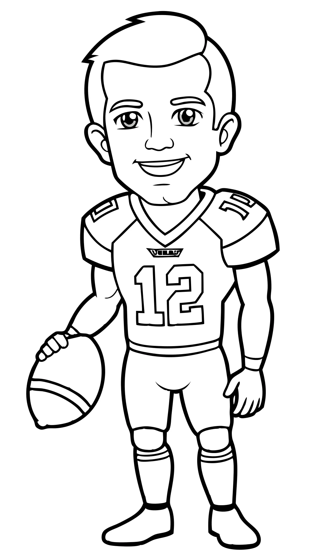 Página para colorear de Tom Brady